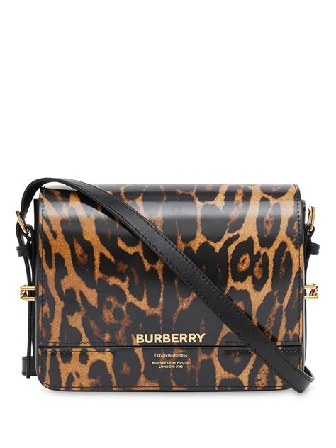 burberry leopard print grace crossbody bag|BURBERRY Black/Beige Leopard Print Leather Small Grace .